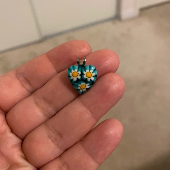 Original Venice Murano Glass heart shaped pendent - Picture 2 of 3